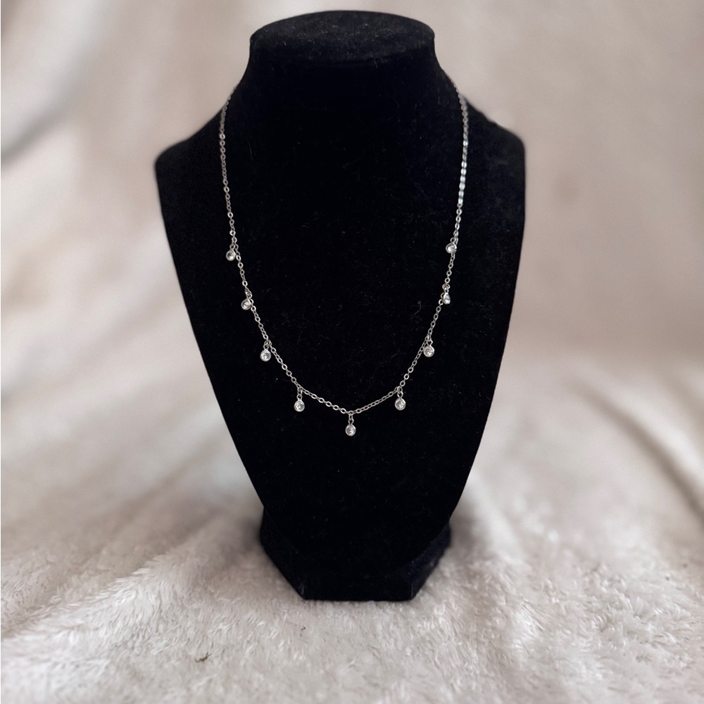 Ann Taylor Factory Silver Minimalist Necklace